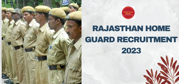 Home Guard Vacancy in Rajasthan
